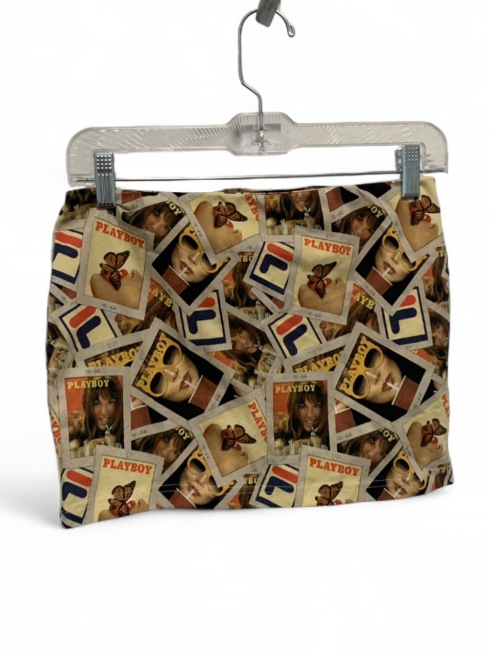NWT Fila x PLAYBOY Elaine Retro Collage Print Mini Skirt